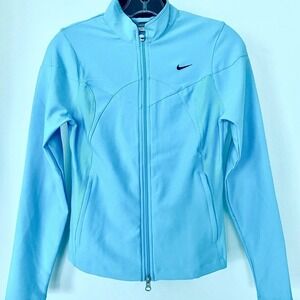 NWT NIKE FITDry Women Blue Running Active Crosstraining Reflective Jacket XS